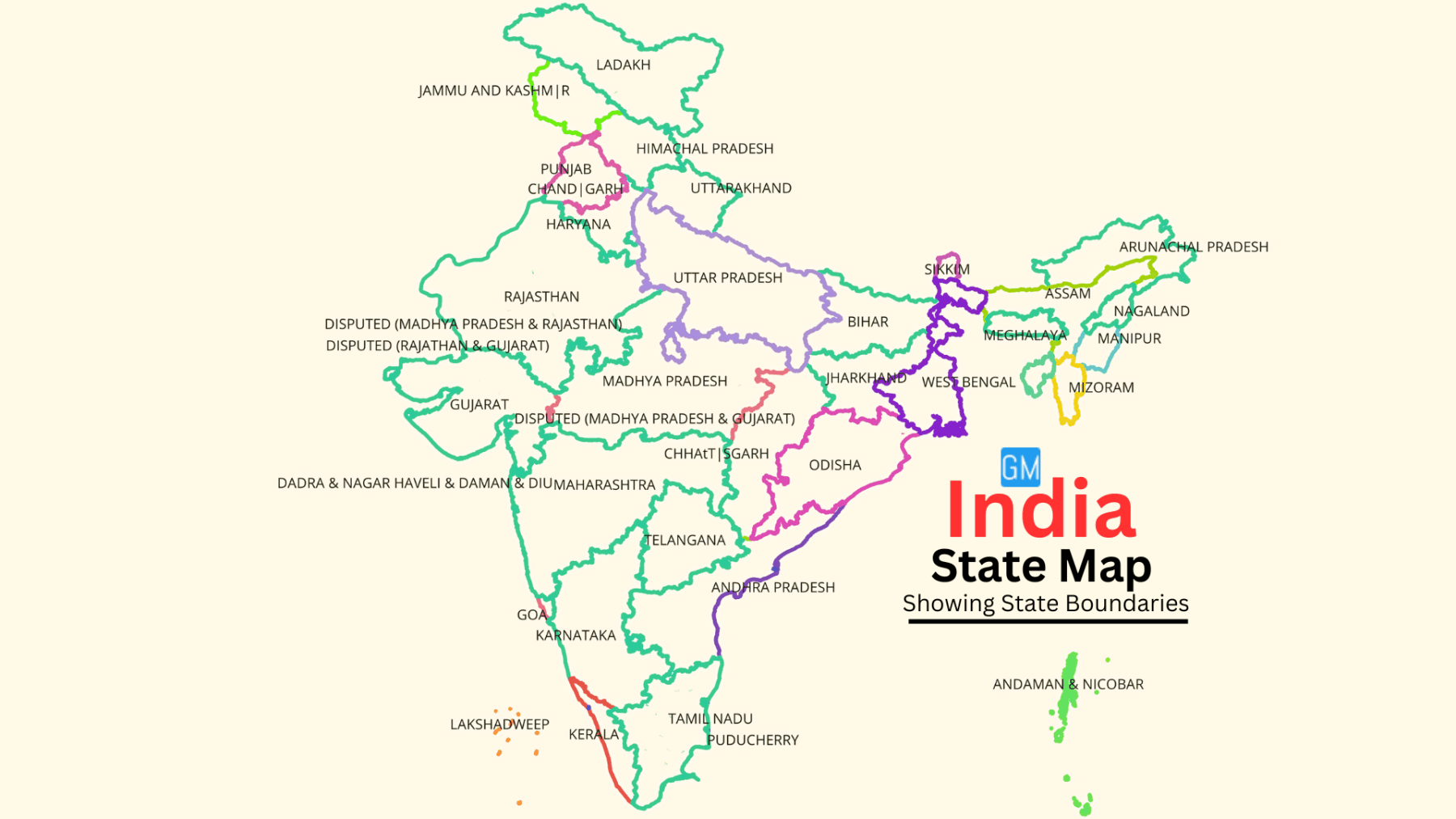 India State Boundaries