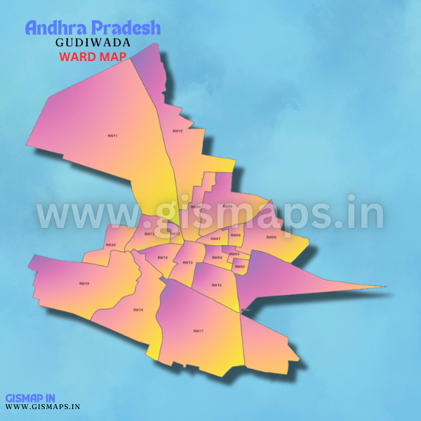 GUDIWADA (Andhra Pradesh) Ward map