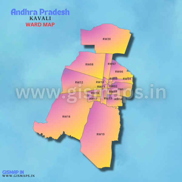 KAVALI (Andhra Pradesh) Ward map