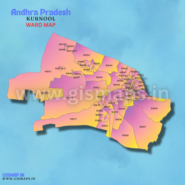 KURNOOL (Andhra Pradesh) Ward map