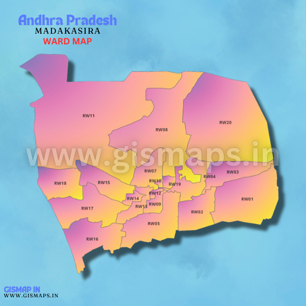 MADAKASIRA (Andhra Pradesh) Ward map