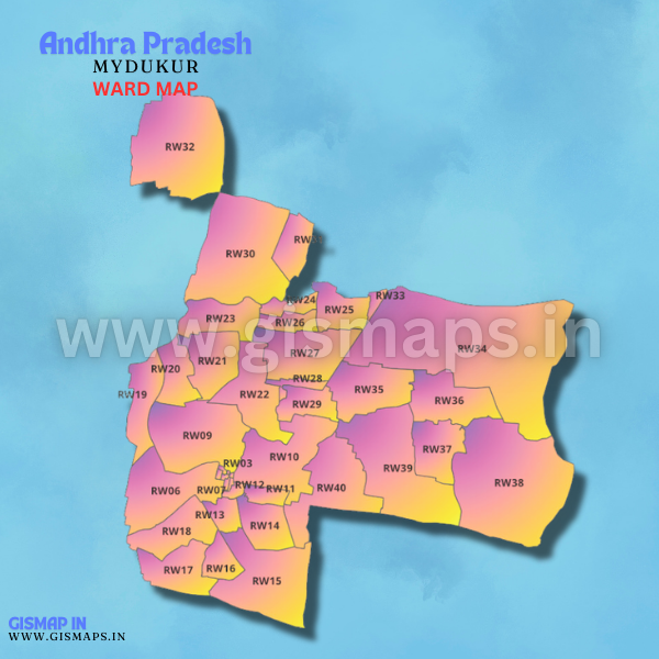 MYDUKUR (Andhra Pradesh) Ward map