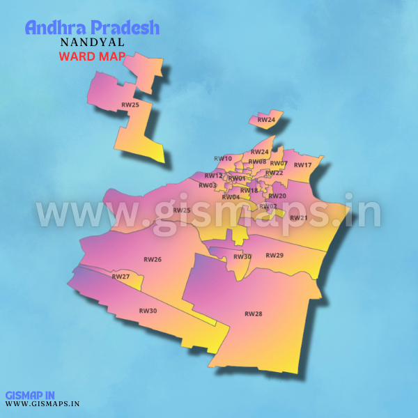 NANDYAL (Andhra Pradesh) Ward map