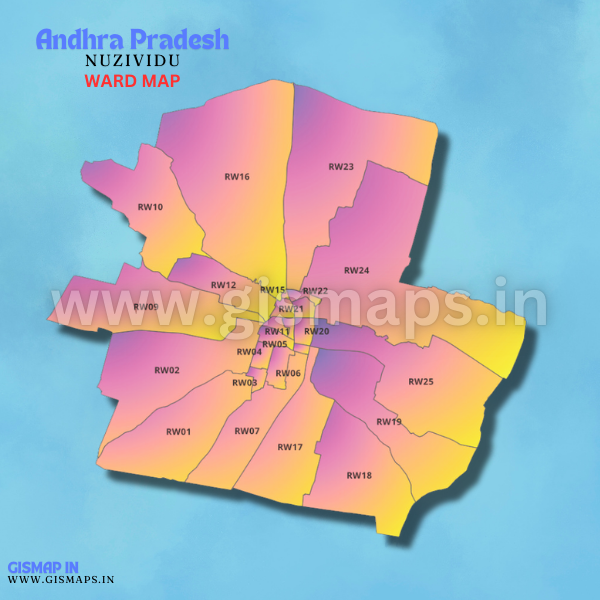 NUZVIDU (Andhra Pradesh) Ward map