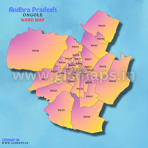 ONGOLE (Andhra Pradesh) Ward map