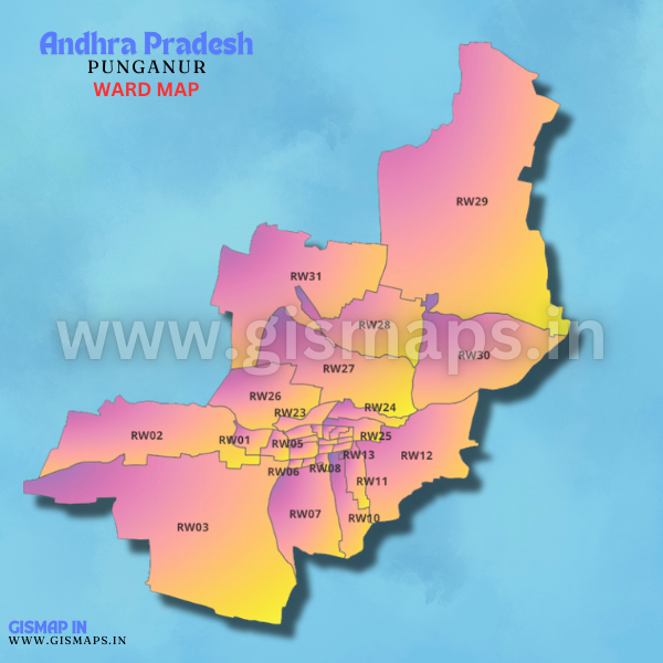 PUNGANUR (Andhra Pradesh) Ward map