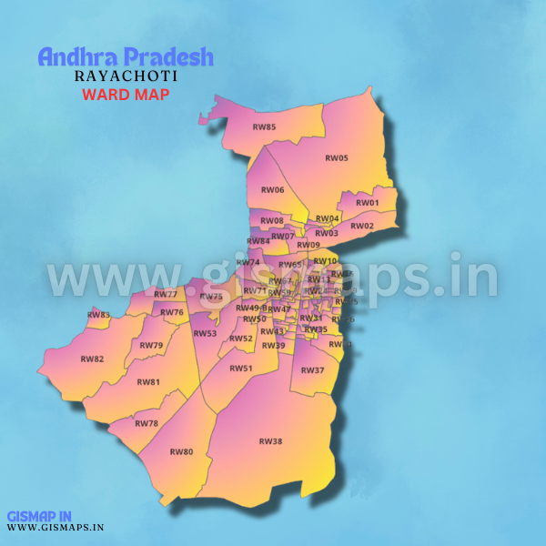 RAYACHOTI (Andhra Pradesh) Ward map