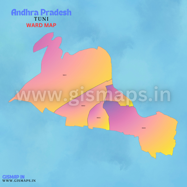 TUNI (Andhra Pradesh) Ward map