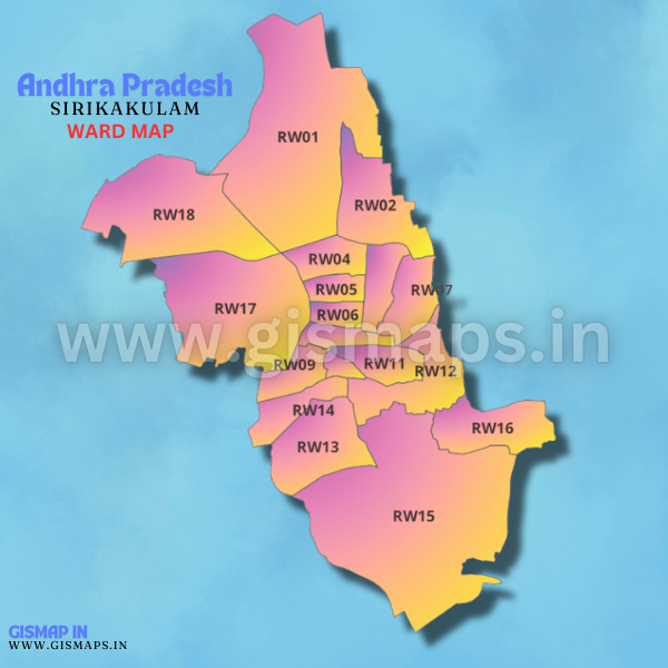 SIRIKAKULAM (Andhra Pradesh) Ward map