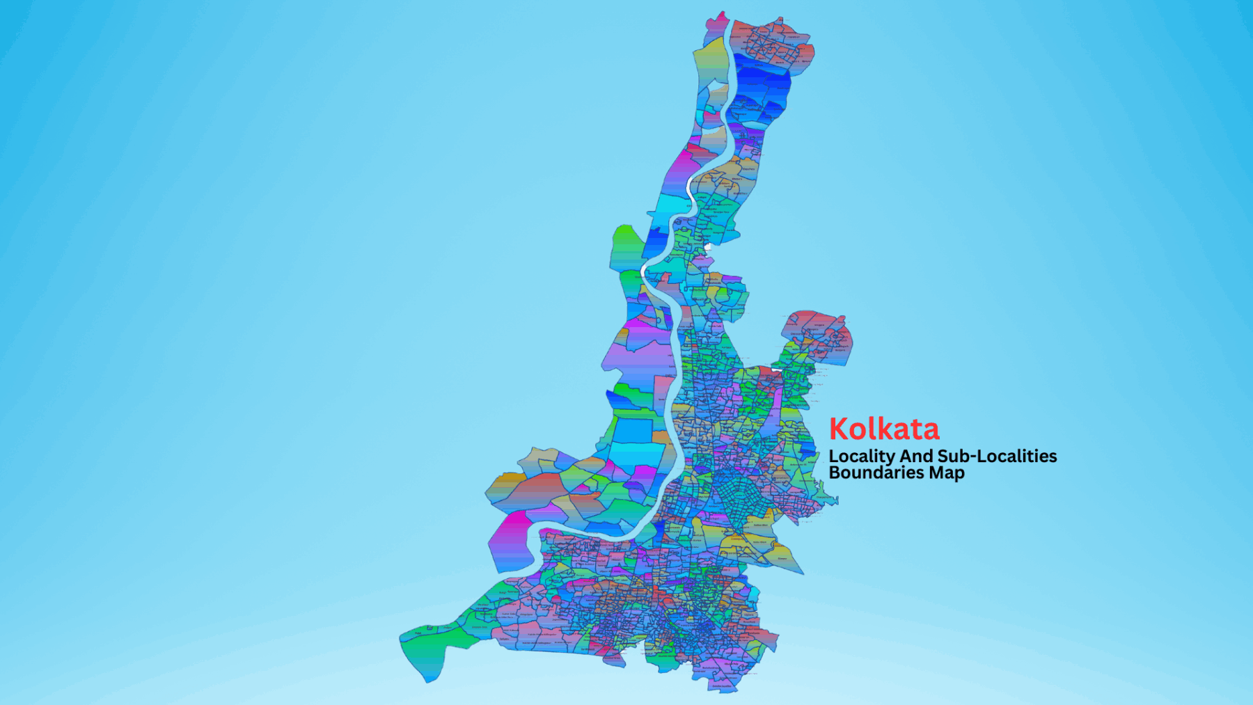 Kolkata Localities And Sub Localities Boundaries Map GISMAP IN