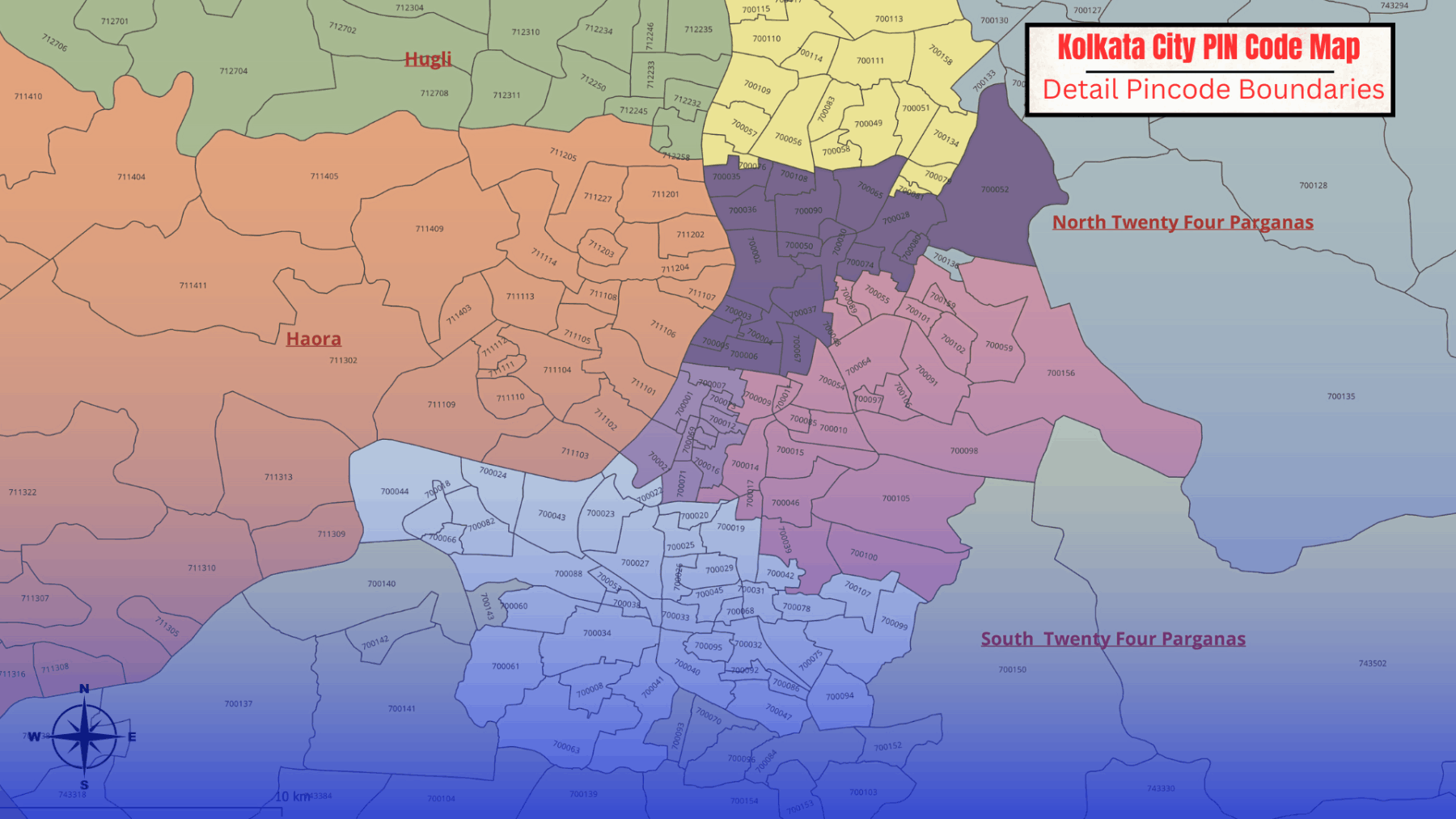 India 6 Digit PIN Code GIS MAP Data GISMAP IN